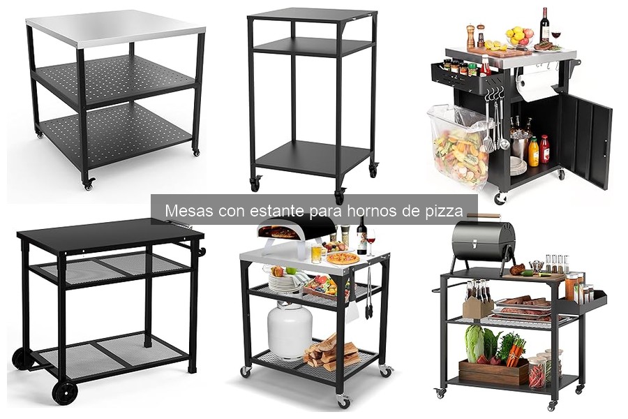 Mejores mesas con estante para hornos de pizza en 2023