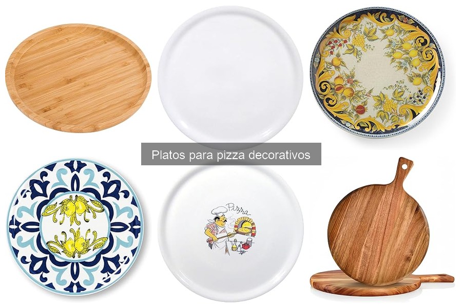 Mejores platos decorativos para pizza según opiniones de usuarios