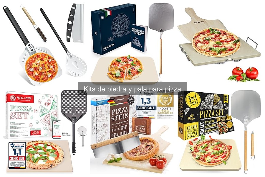 Mejores recetas para pizza con kit de piedra y pala