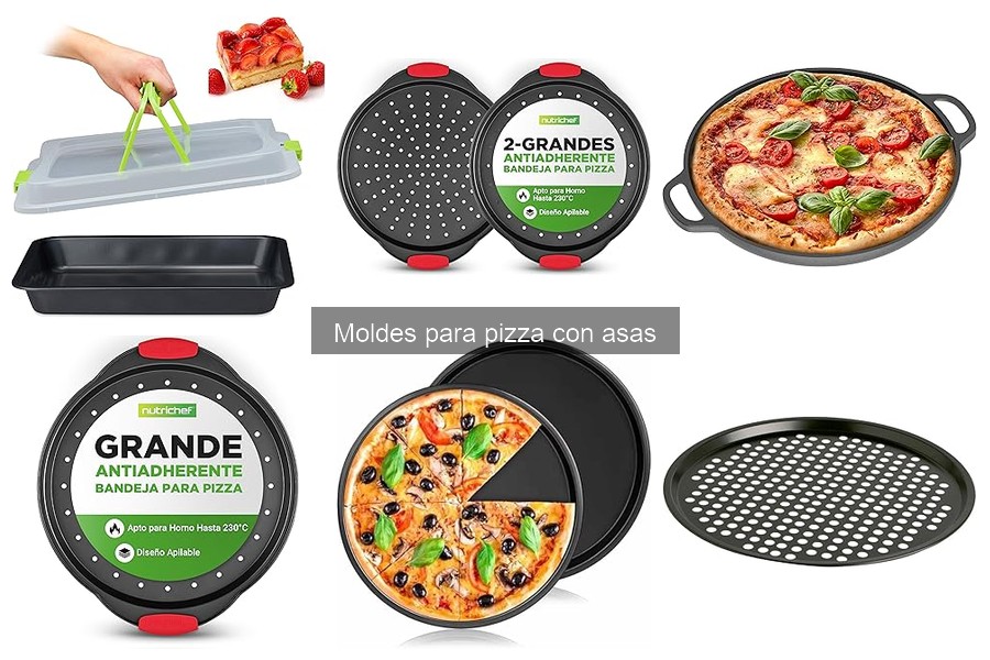 Moldes para pizza con asas: ¿Son aptos para horno de leña?