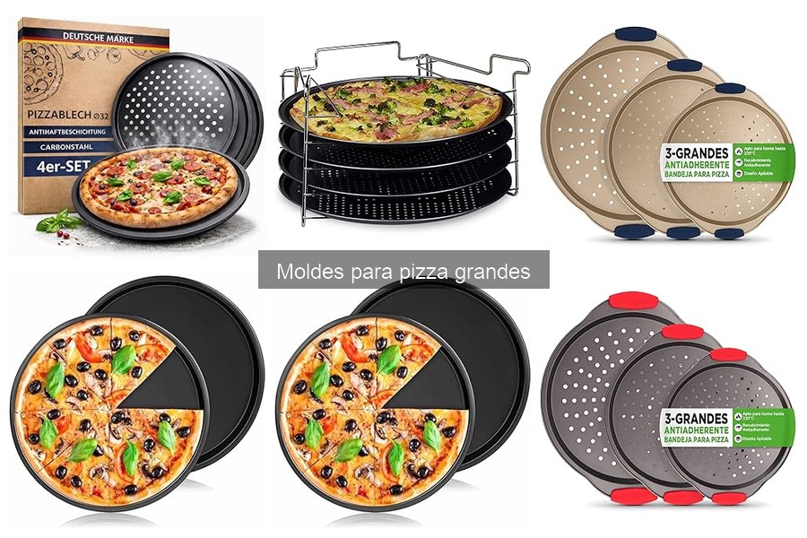 ** Moldes para pizza grandes recomendados por chefs