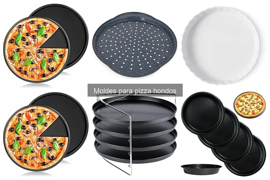 Moldes para pizza hondos aptos para microondas