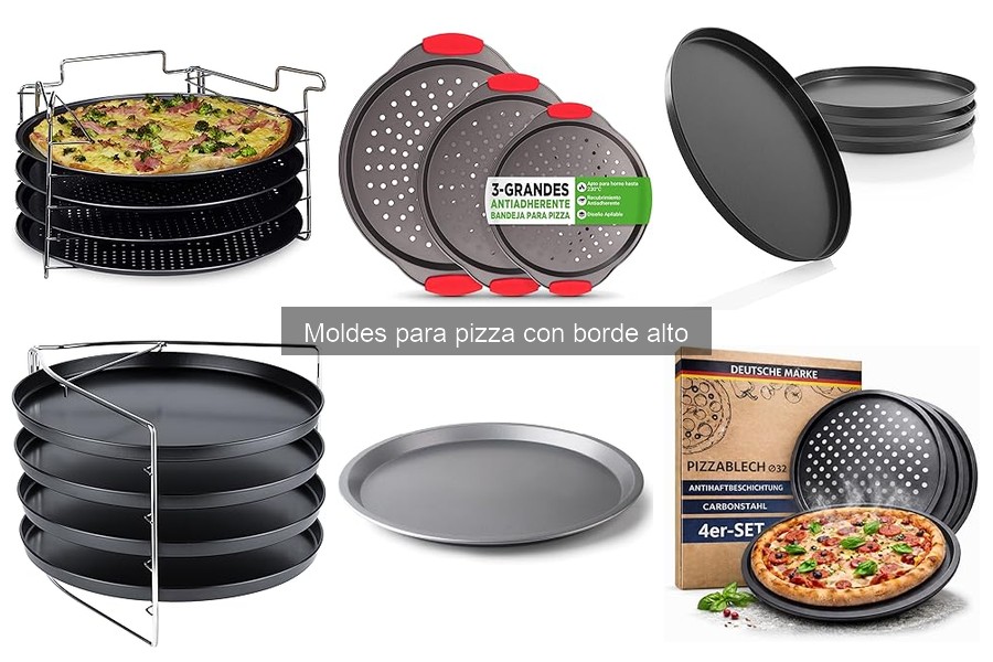 Opiniones sobre moldes para pizza con borde alto: Mejores opciones