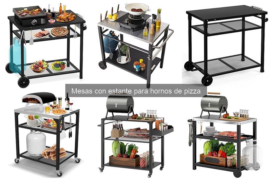 Precio promedio de mesas con estante para hornos de pizza