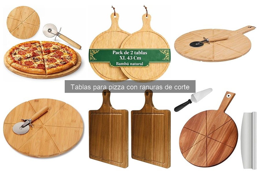 Precio promedio de tablas para pizza con ranuras de corte