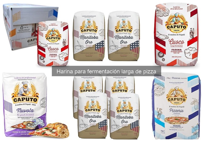 ¿Qué es la harina para fermentación larga de pizza?