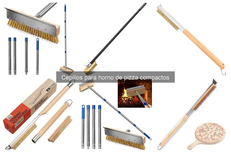 ¿Qué es un cepillo para horno de pizza compacto?