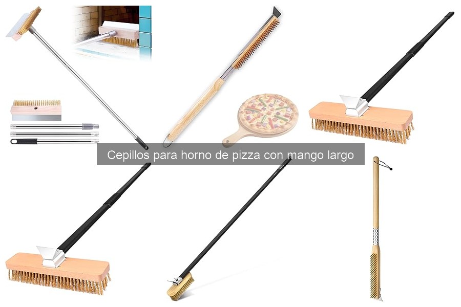 ¿Qué es un cepillo para horno de pizza con mango largo?