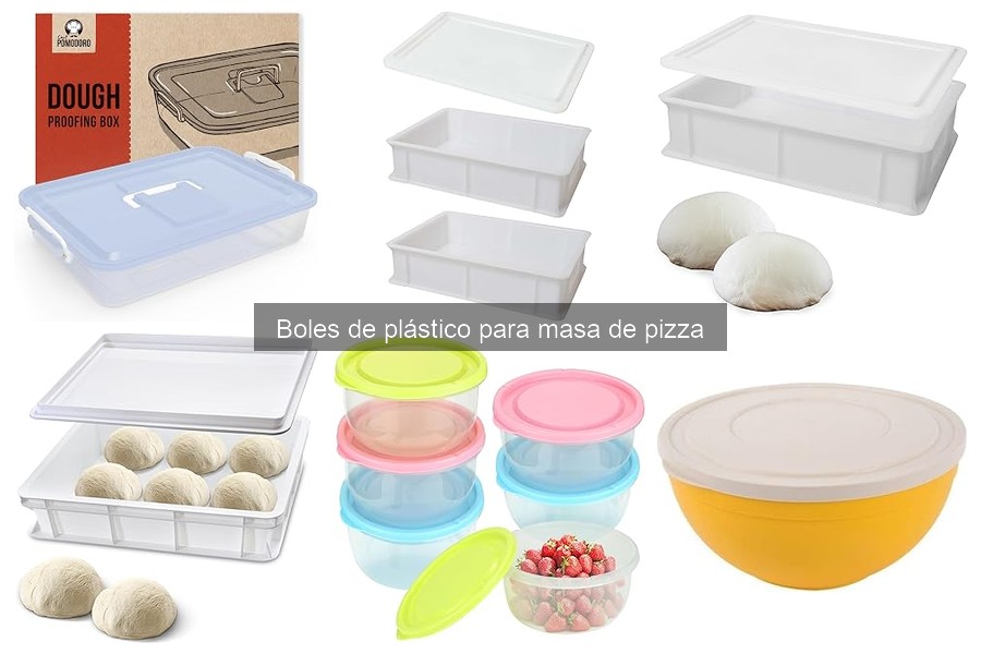 ¿Qué son los boles de plástico para masa de pizza?