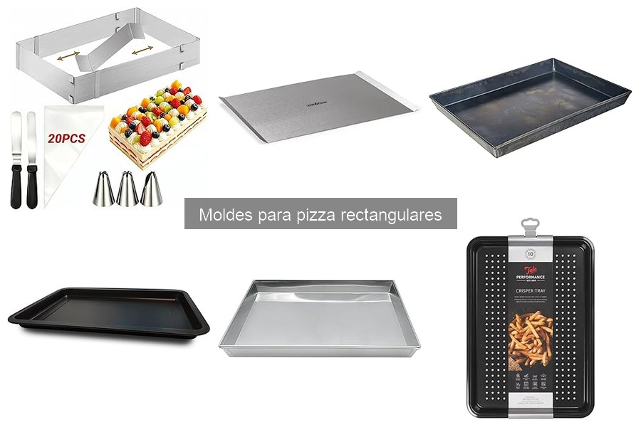 ¿Qué son los moldes para pizza rectangulares?