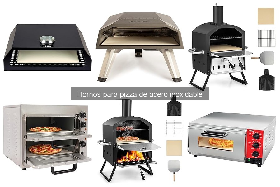 ¿Qué tamaño de horno de acero inoxidable es ideal para hacer pizza?