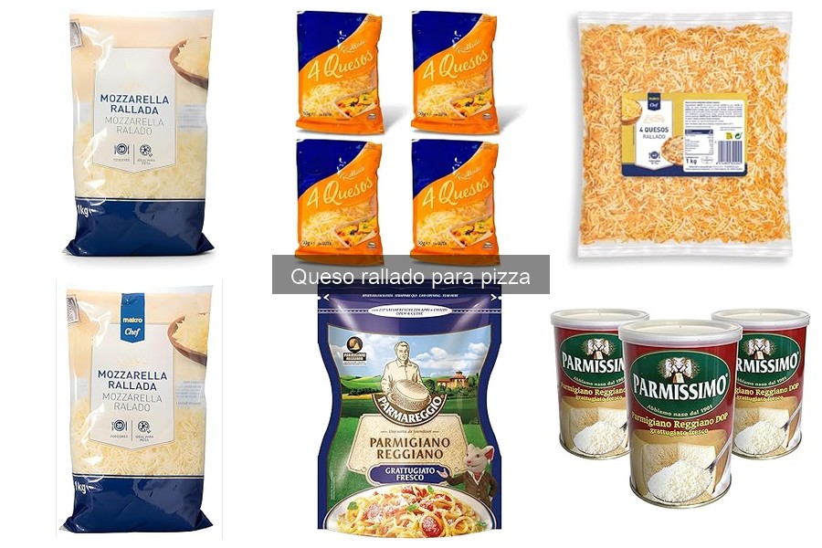 Queso rallado para pizza sin lactosa: mejores opciones