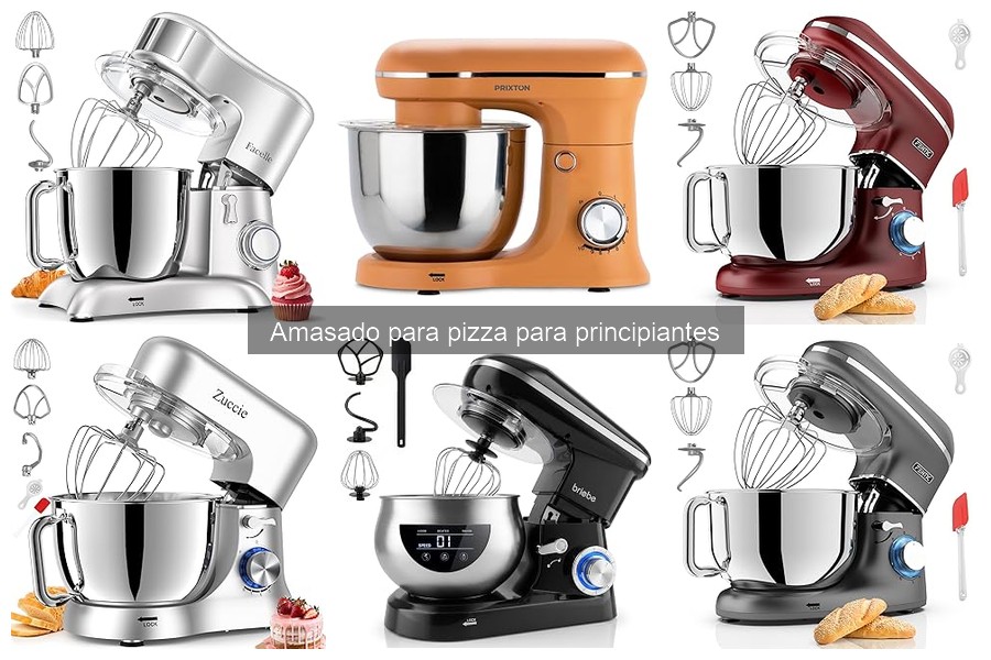 Recetas de masa de pizza fáciles con amasadora para principiantes