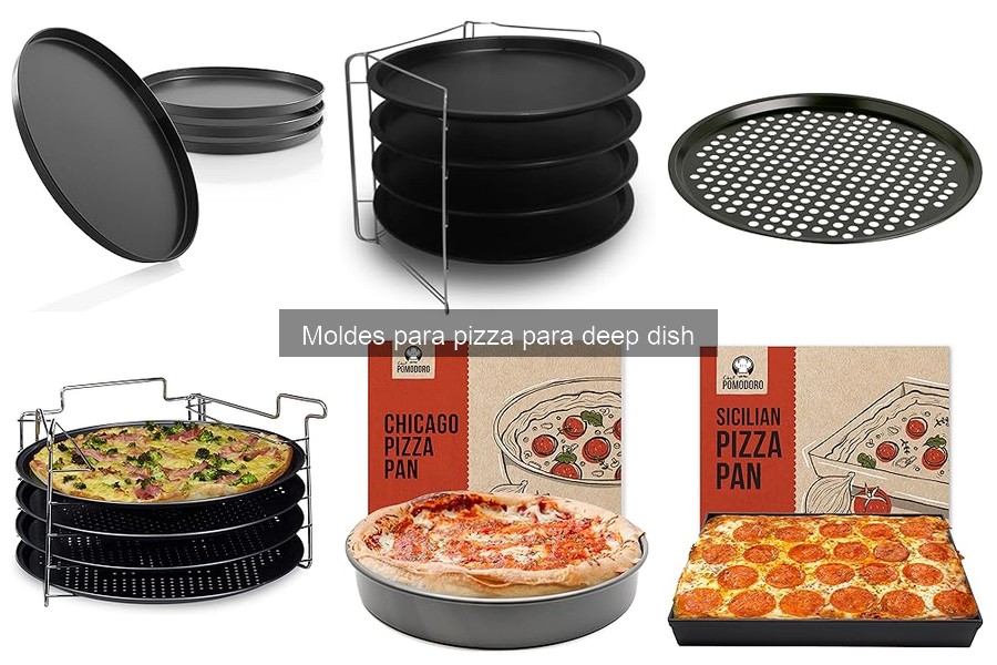 Recetas deliciosas para moldes de pizza deep dish