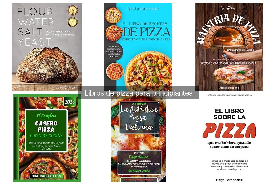 Recetas fáciles de pizza en libros para principiantes