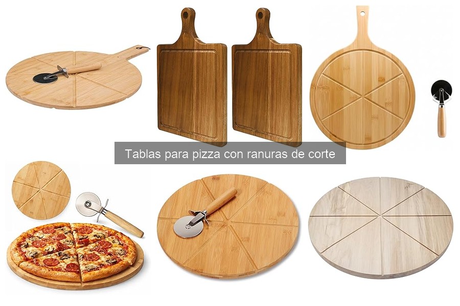 ¿Son necesarias las ranuras en las tablas para pizza?