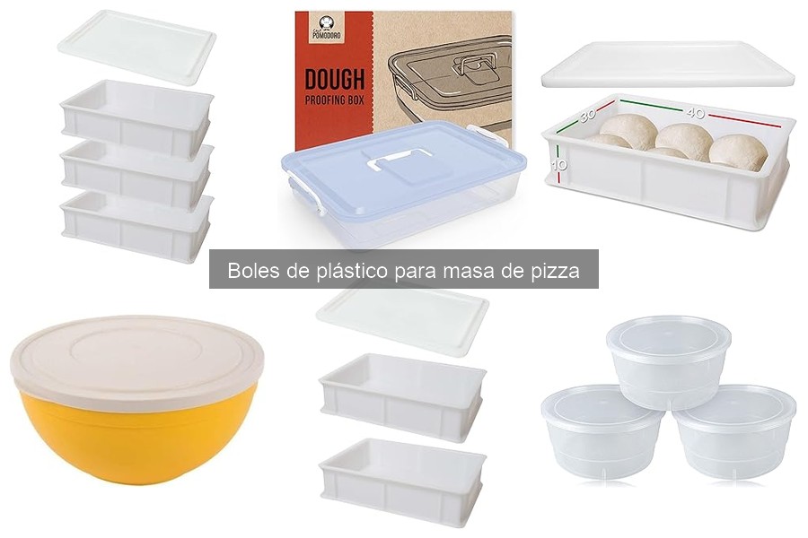 Tipos de boles de plástico para masa de pizza: elige el mejor