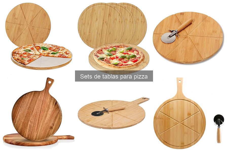 Tipos de sets de tablas para pizza: opciones y materiales