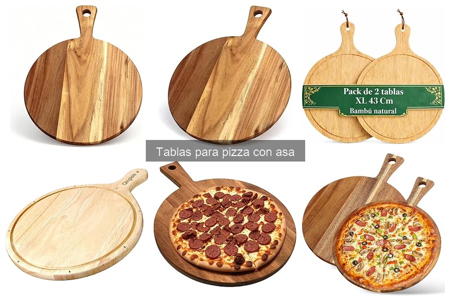 Usos creativos de una tabla para pizza con asa en casa