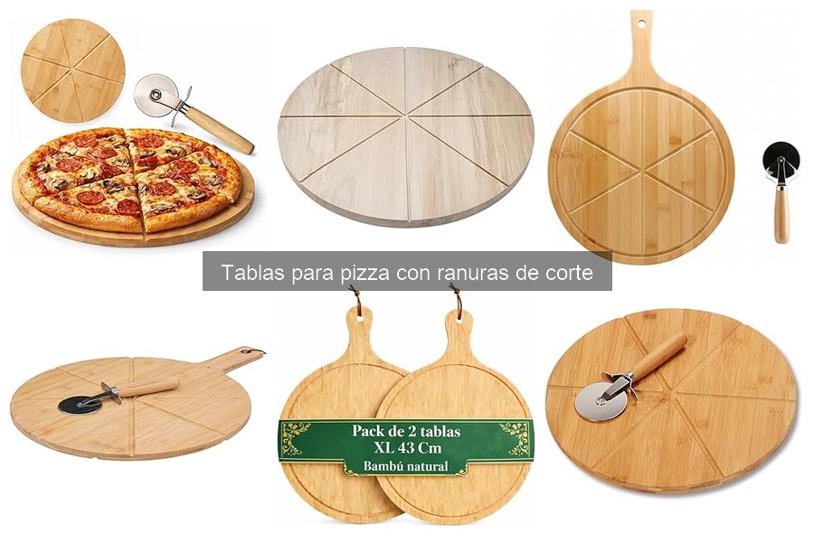 Ventajas de las tablas para pizza con ranuras de corte
