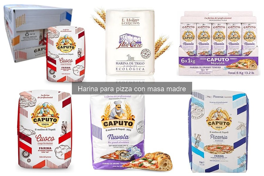 Vida útil y conservación de la harina para pizza con masa madre